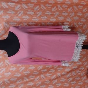 Pink knee high dress